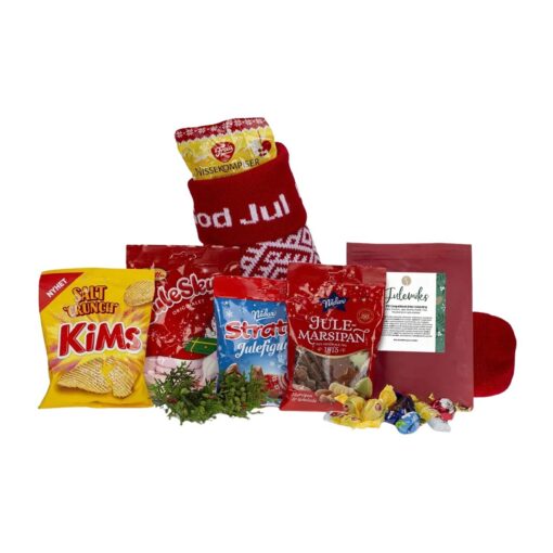 Julestrømpe med Julegodt – Stor