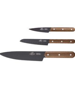 Alternative view of Lion Sabatier Phenix Walnut 3 deler Knivsett