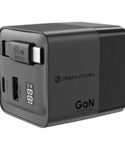 Alternative view of Urban Vitamin Mendocino 65W GaN-lader med Uttrekkbar Ladekabel