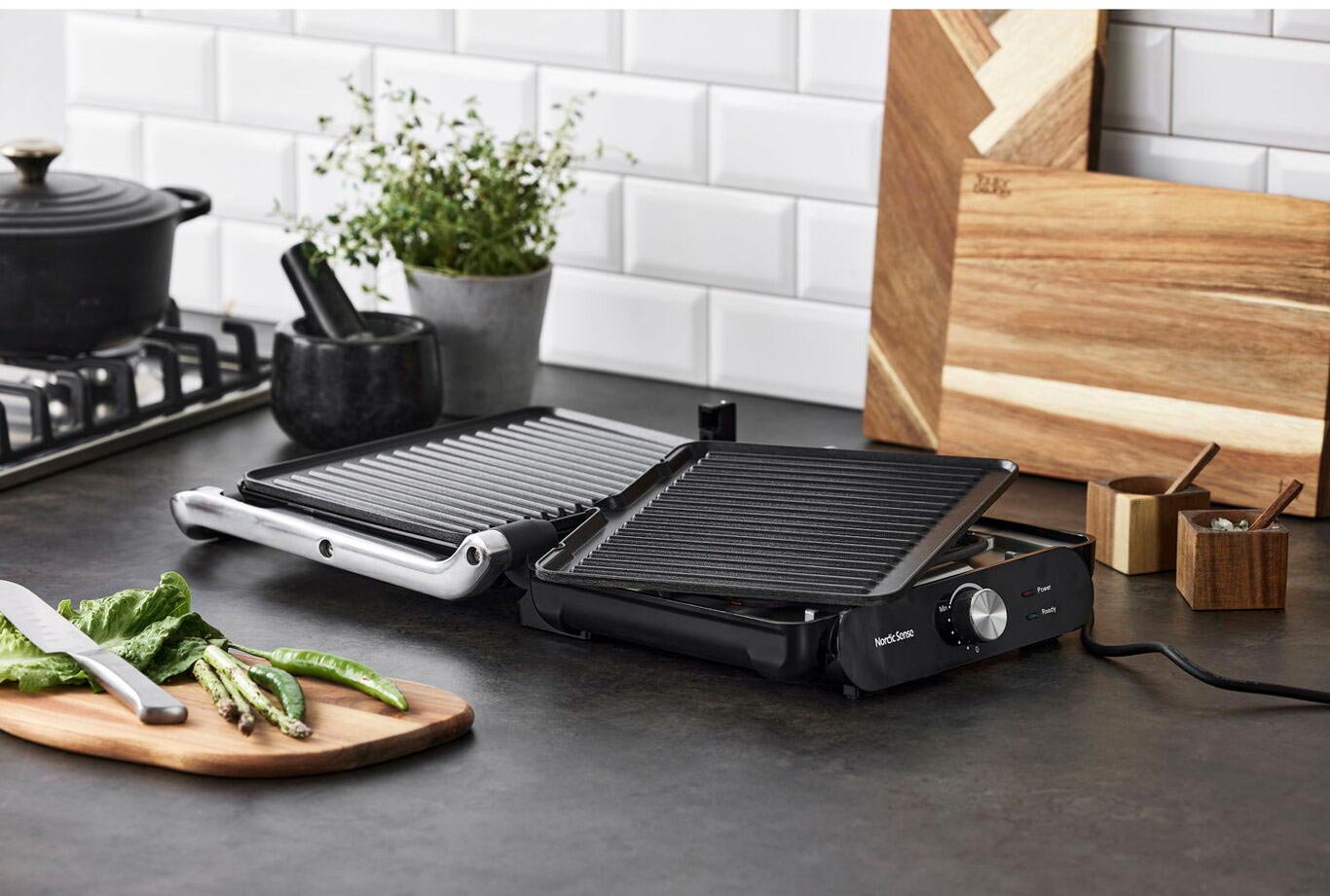 Nordic Sense 2000 W Paninigrill med Avtakbare Grillplater - Bilde 6