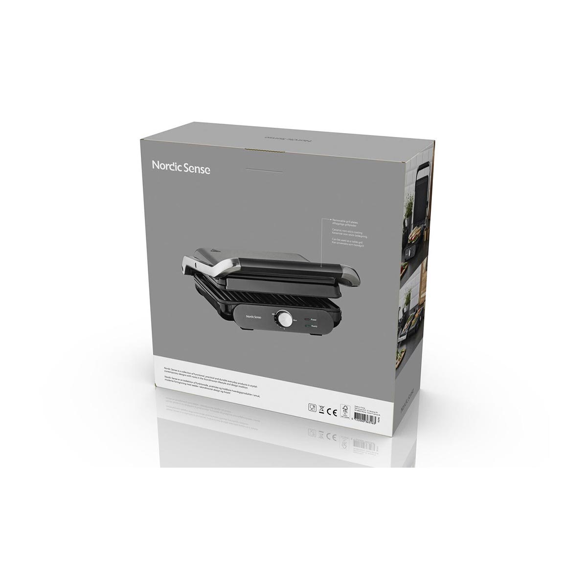 Nordic Sense 2000 W Paninigrill med Avtakbare Grillplater - Bilde 7