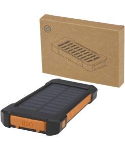 Altair 5000 mAh 10 W Resirkulert Plast Solcelledrevet Powerbank med Lommelykt