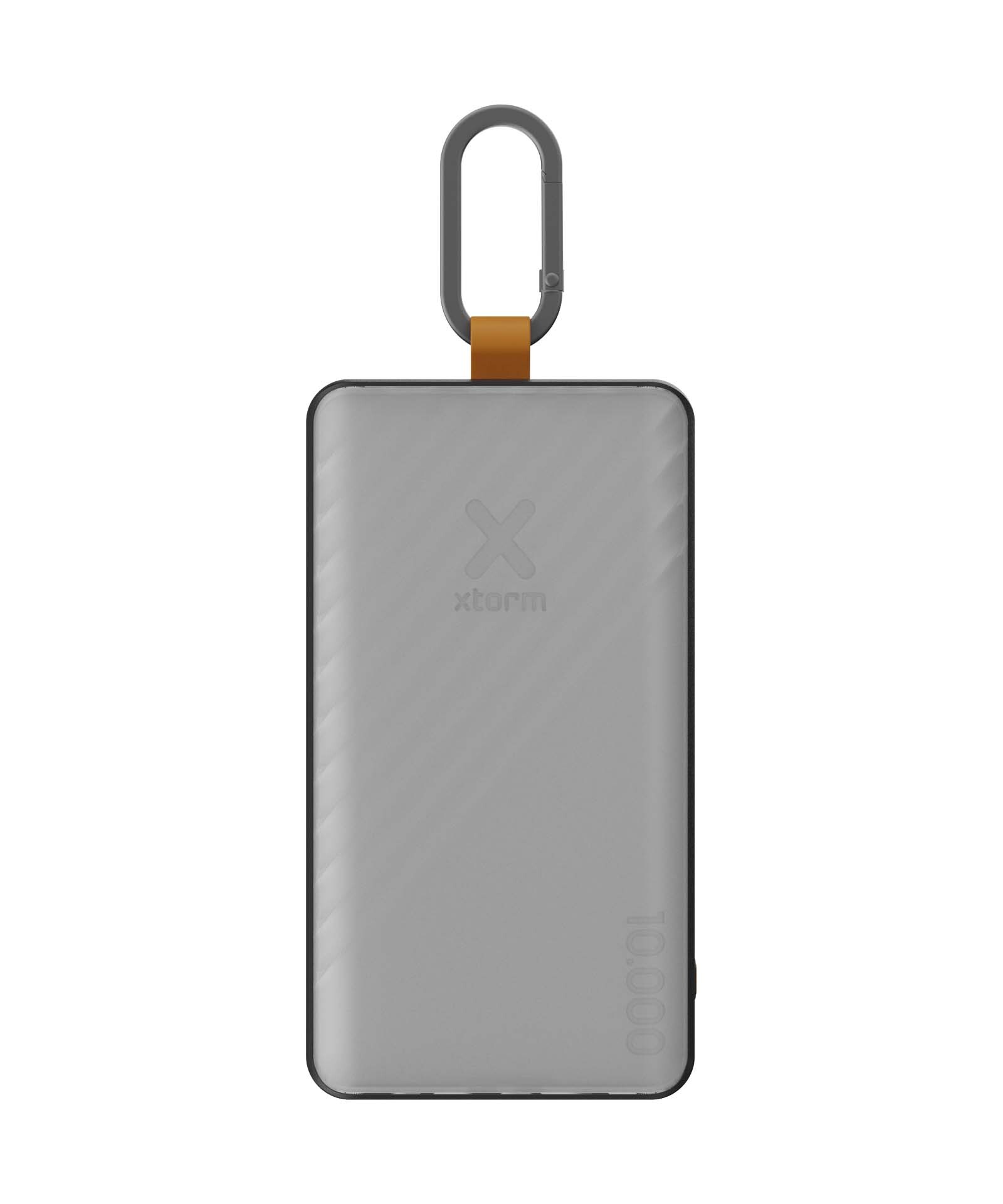 Xtorm XG2S101 Go2 10.000 mAh 15 W Solcelledrevet Powerbank med Lys og Karabinkrok