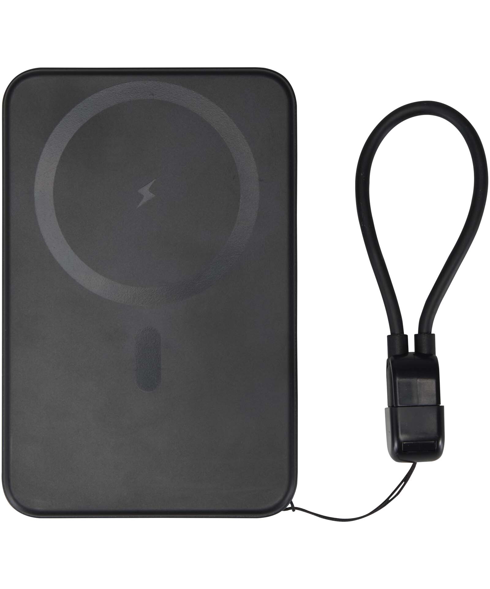 Smart 5000 mAh Magnetisk Resirkulert Plast Powerbank med Nøkkelbånd