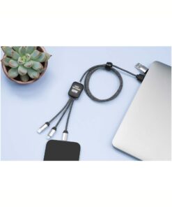 SCX.design C33 RPET 60W Lysende Logo Ladekabel