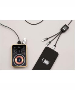 SCX.design C33 RPET 60W Lysende Logo Ladekabel
