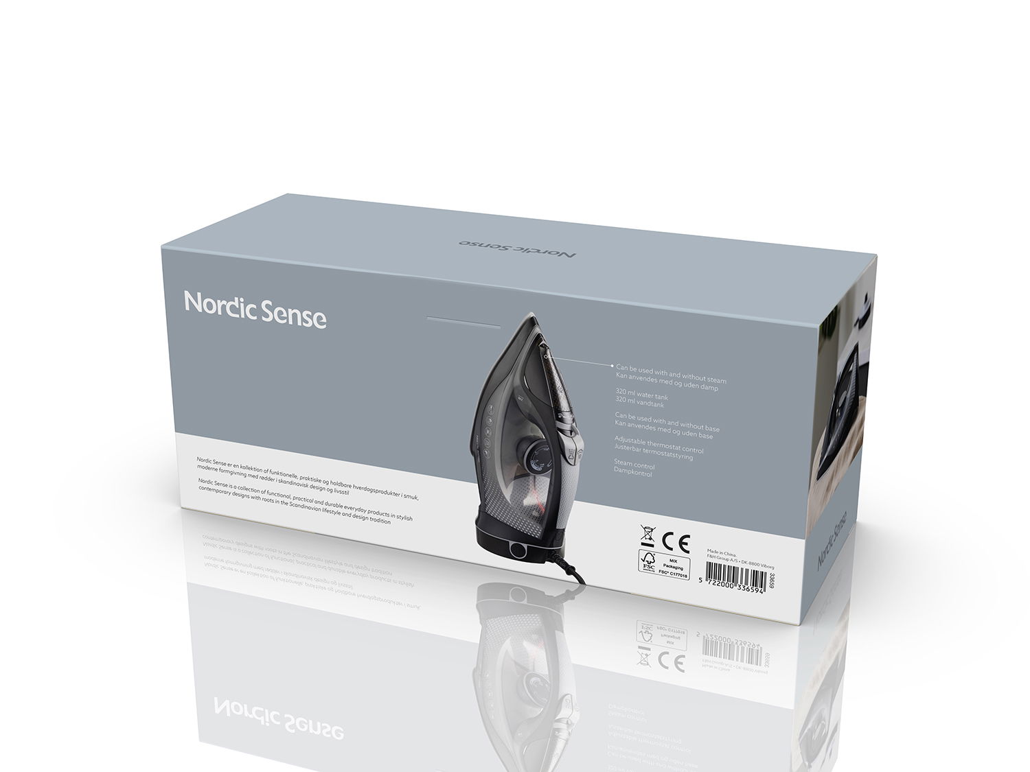 Nordic Sense 2400 W Ledningsfritt Dampstrykejern