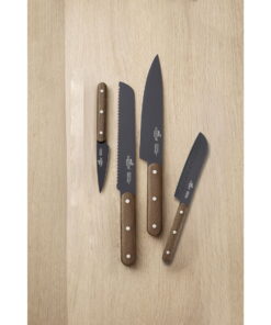 Lion Sabatier Phenix Walnut 4 deler Knivsett