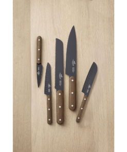 Lion Sabatier Phenix Walnut 5 deler Knivsett
