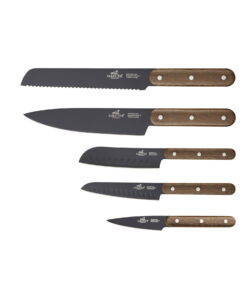 Lion Sabatier Phenix Walnut 5 deler Knivsett