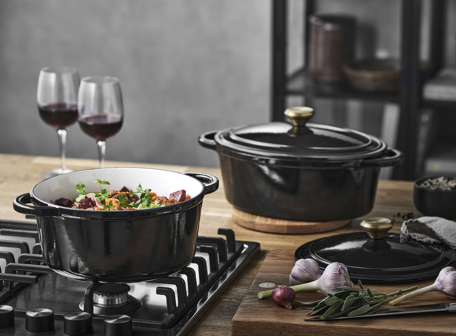Pillivuyt Gourmet Garonne 3,8 Liter Støpejern Gryte
