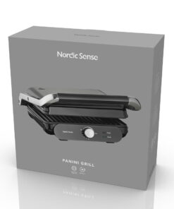 Nordic Sense 2000 W Paninigrill med Avtakbare Grillplater