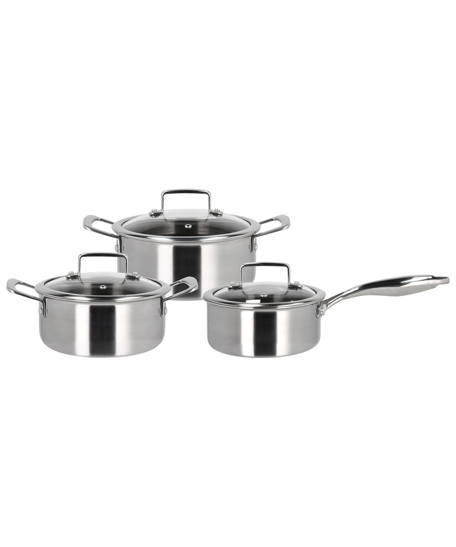 HOLM Hybrid 3ply 6 deler Grytesett med Lokk