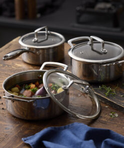 HOLM Hybrid 3ply 6 deler Grytesett med Lokk