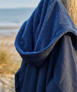 Södahl North Polyester Fleecefôret L/XL Navy Vinterbadekåpe