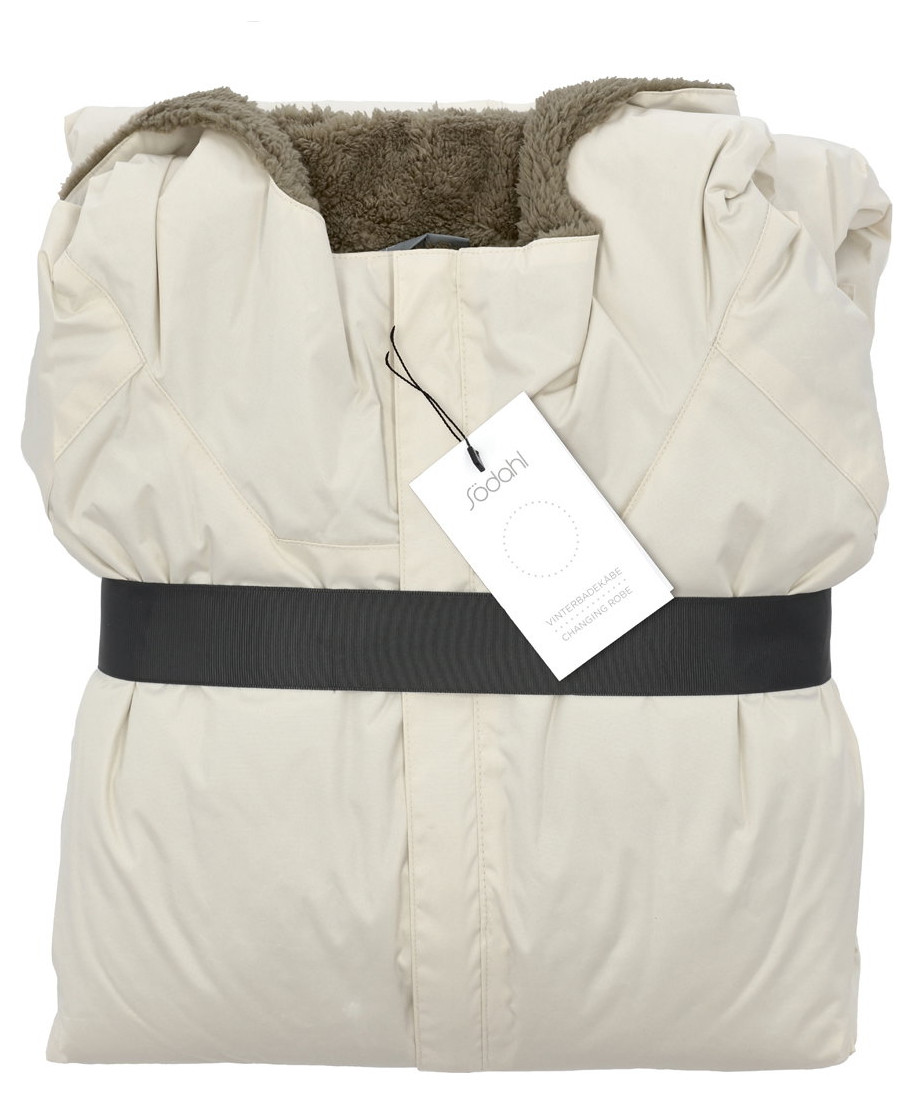 Södahl North Polyester Fleece L/XL Beige Vinterbadekåpe