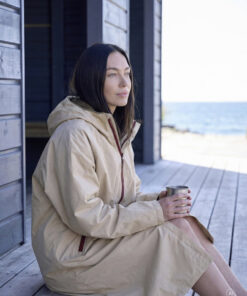 Södahl North Polyester Fleece L/XL Beige Vinterbadekåpe