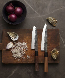 Örrefors Jernverk Hamret Knivsett Santoku- og Kokkekniv