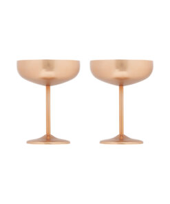 Örrefors Jernverk 2 pk Gull og Kobberfinish Champagne Coupe