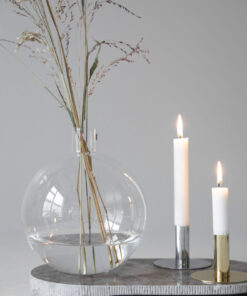 Sagaform Top Glass og Metall Vase Stor