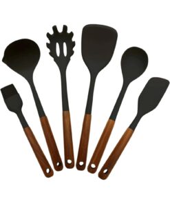 Gladkokken Premium Silikon og Tre 6pk Kjøkkenredskaper