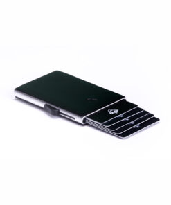Carlobolaget Secure Lær og Aluminium RFID Kortholder