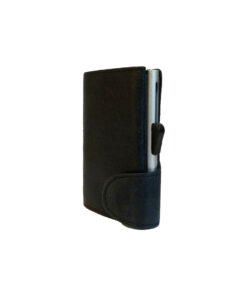 Carlobolaget Secure Lær og Aluminium RFID Kortholder