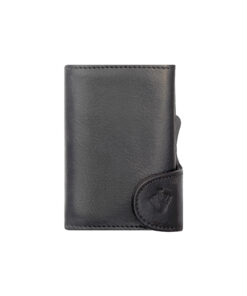 Carlobolaget Secure Lær og Aluminium RFID Kortholder