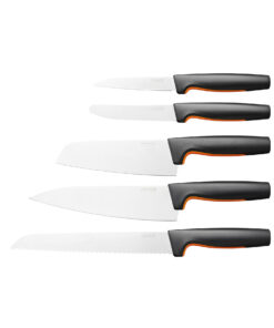 Fiskars Functional Form Rustfritt Stål Knivsett med 5 Kniver