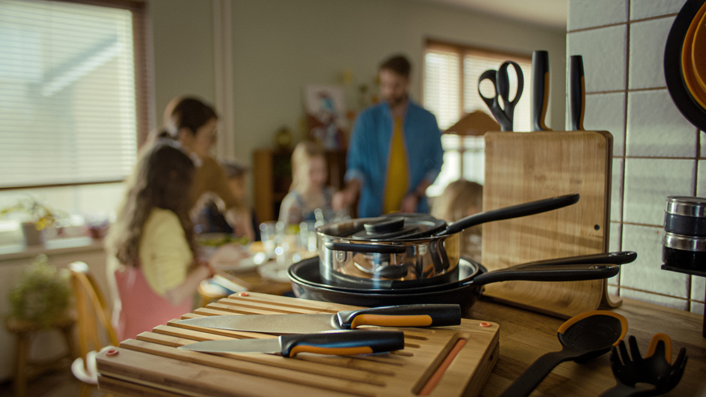 Fiskars Functional Form Rustfritt Stål Knivsett med 5 Kniver