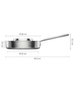 Fiskars Norden Rustfritt Stål 26 cm Traktørpanne med Lokk