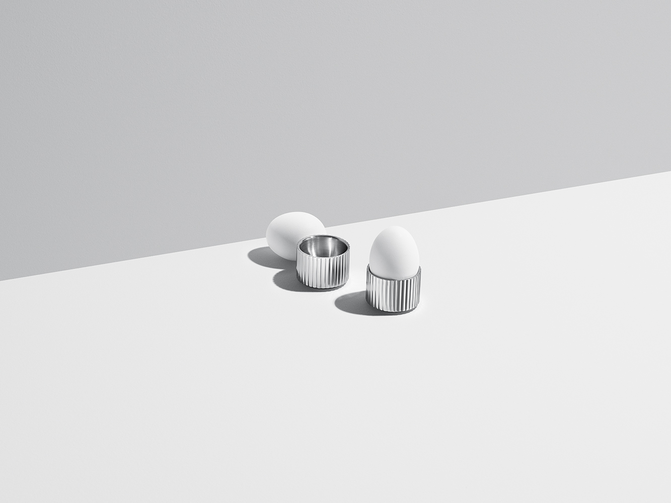 Georg Jensen Bernadotte 2 stk Eggeglass Sett