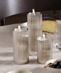 Georg Jensen Bernadotte 3 stk Lysestaker