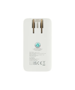 XD Collection Fluxo 65W RCS Resirkulert Plast GAN Vegglader med Universalkontakter