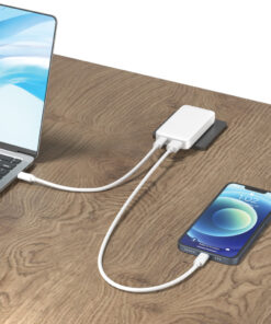 XD Collection Fluxo 65W RCS Resirkulert Plast GAN Vegglader med Universalkontakter