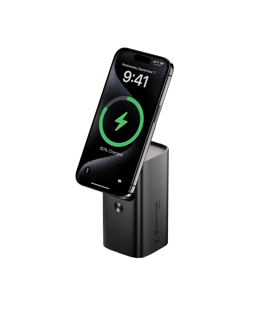 Urban Vitamin Sunnyvale 15.000 mAh Aluminium 100 W Magnetisk Powerbank