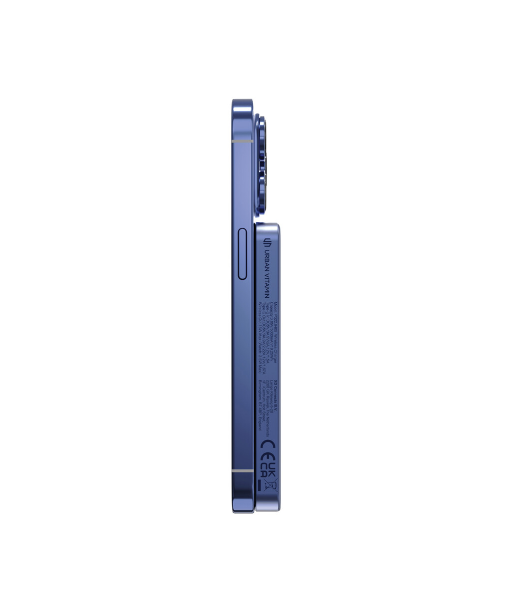 Urban Vitamin Marin 5000 mAh 15W RCS Resirkulert Plast/Aluminium Magnetisk Trådløs Powerbank