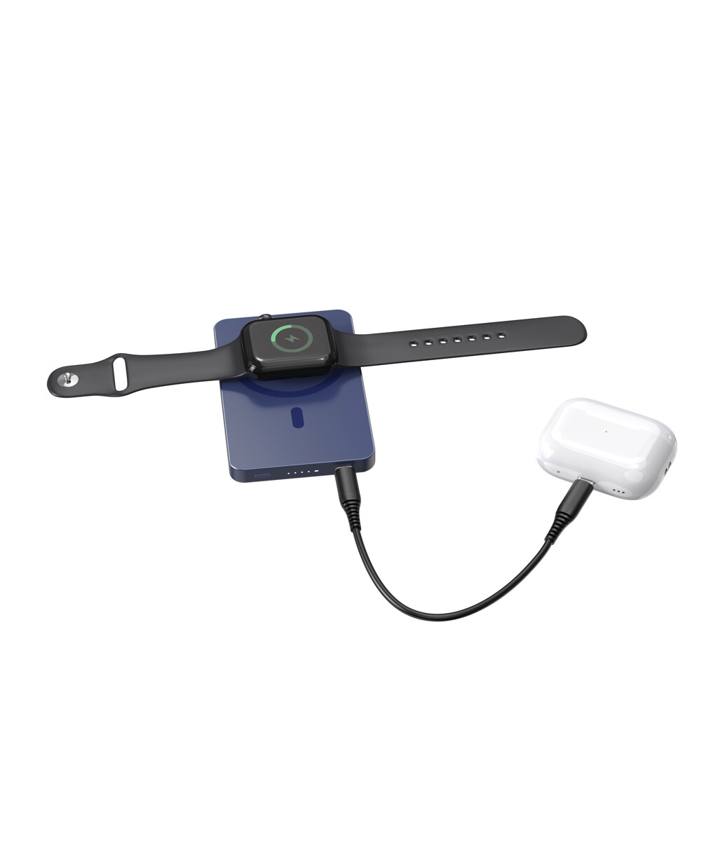 Urban Vitamin Marin 5000 mAh 15W RCS Resirkulert Plast/Aluminium Magnetisk Trådløs Powerbank