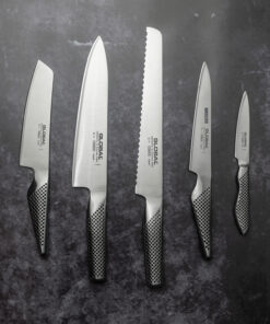 Global Rustfritt Stål Knivsett med 5 deler