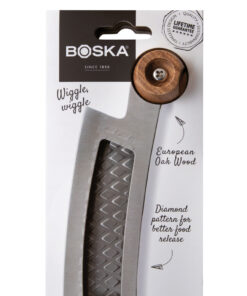 Boska Oslo+ Eik og Rustfritt Stål Pizza- og Ostekniv
