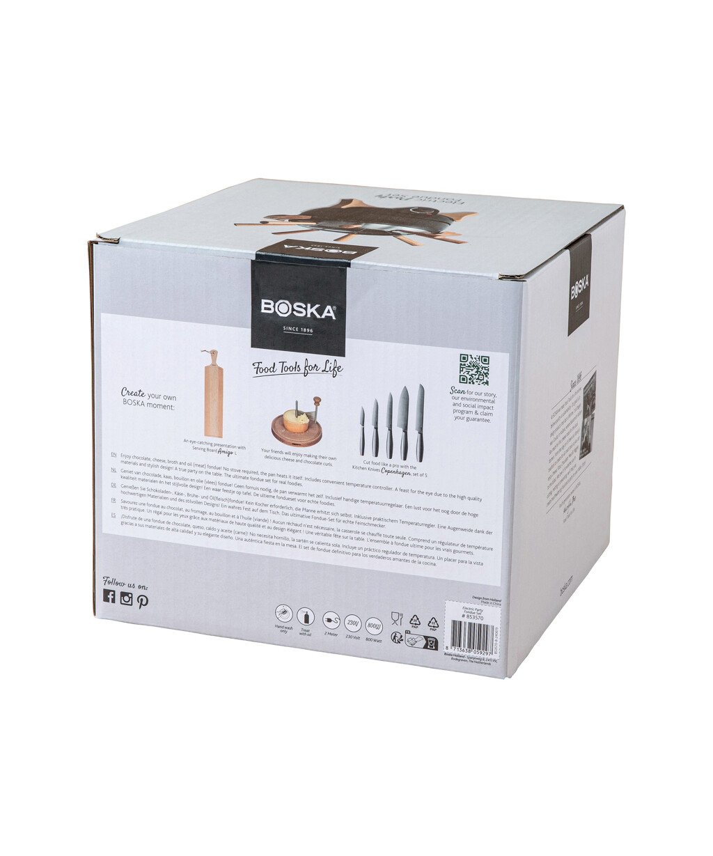 Boska 2.3L Elektrisk Fondue Sett