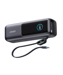 Anker Powerbank 25.000 mAh 165W med Innebygd Uttrekkbar Ladekabel