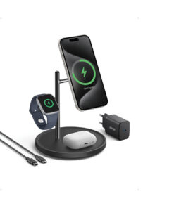 Anker MagGo 3-i-1 Magnetisk Trådløs Ladestativ
