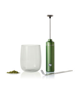 Chado Matcha-sett med Melkeskummer og Glass