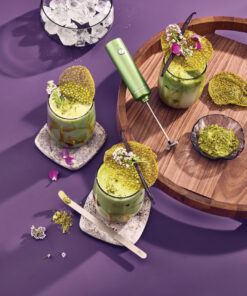 Chado Matcha-sett med Melkeskummer og Glass