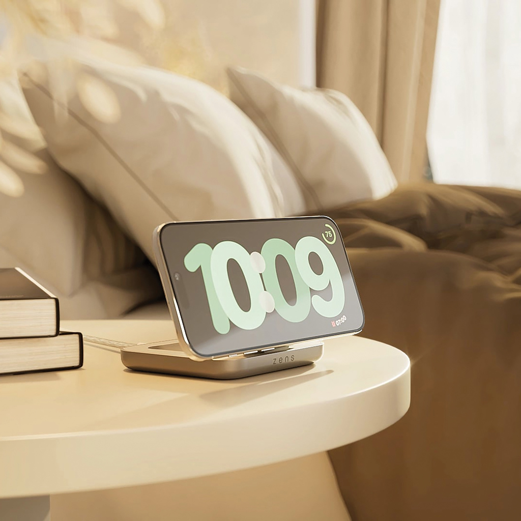 Magnetisk Nattbordlader med Qi2 og USB-C